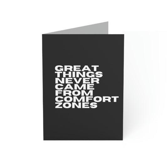 Inspire Empire || Greeting Cards || Great things never come from comfort zone